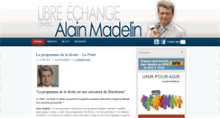 Desktop Screenshot of alainmadelin.fr